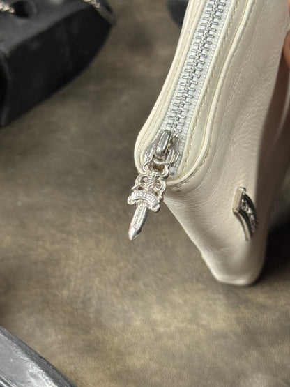 Chrome Hearts ‘Lucky Patch’ Filigree Plus Cross Leather Wallet