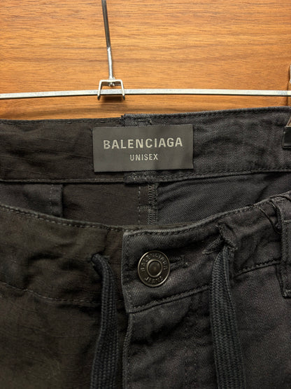 AW2024 Balenciaga ‘Cut Up’ Hybrid Ripstop/Denim Cargo Pants