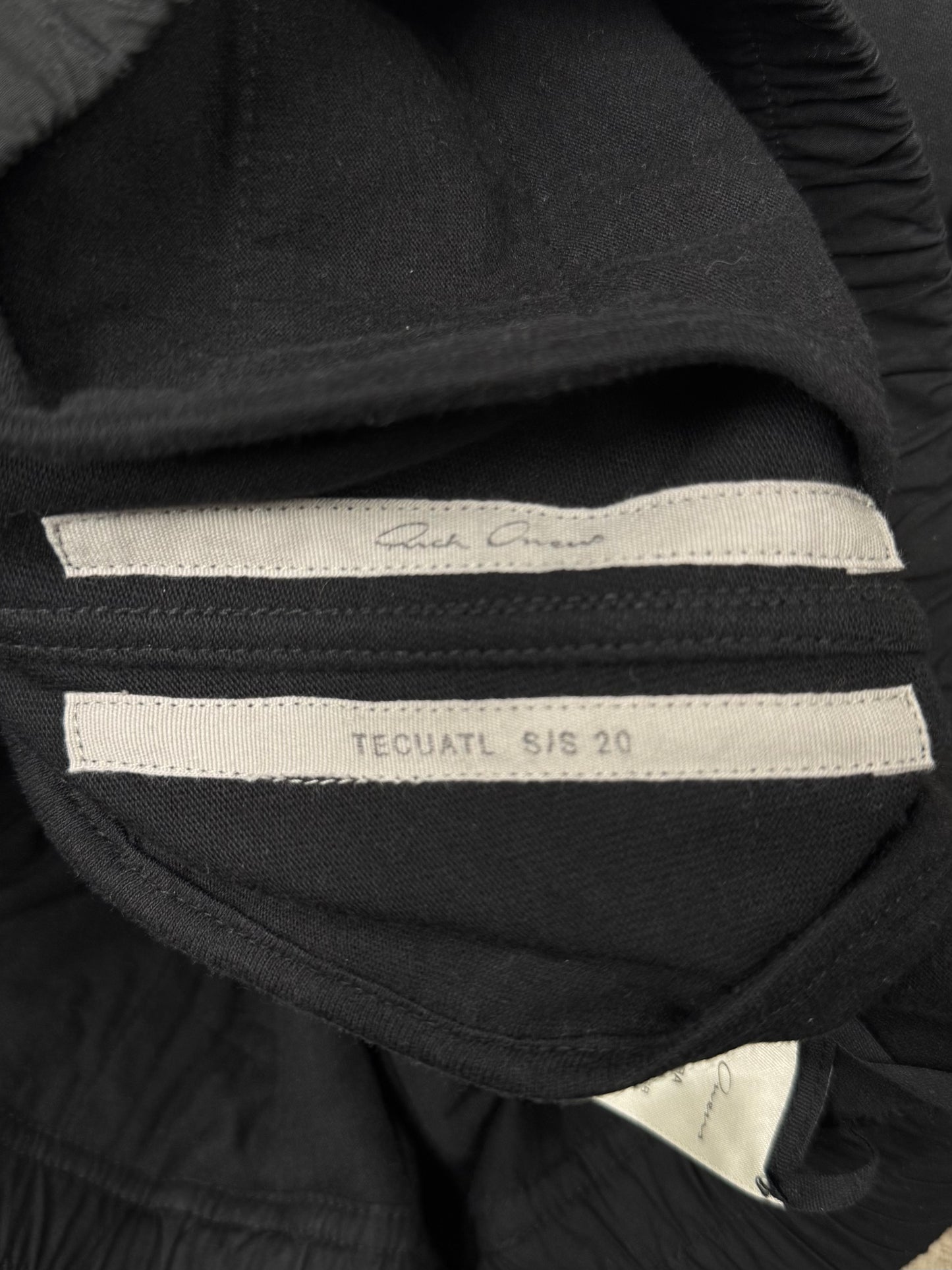 SS2020 Rick Owens ‘Tecautl’ Side Zipper Sweatpants