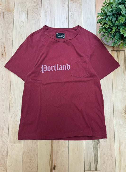 Number (N)ine Portland Crimson Red Pocket Tee