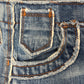 Vintage Jean Paul Gaultier ‘Raw Finish’ Blue Bootcut Flared Denim