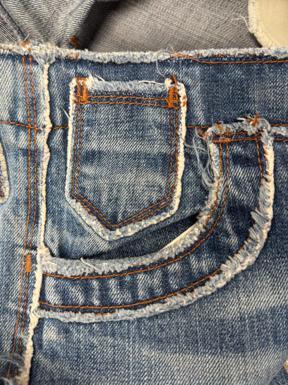 Vintage Jean Paul Gaultier ‘Raw Finish’ Blue Bootcut Flared Denim