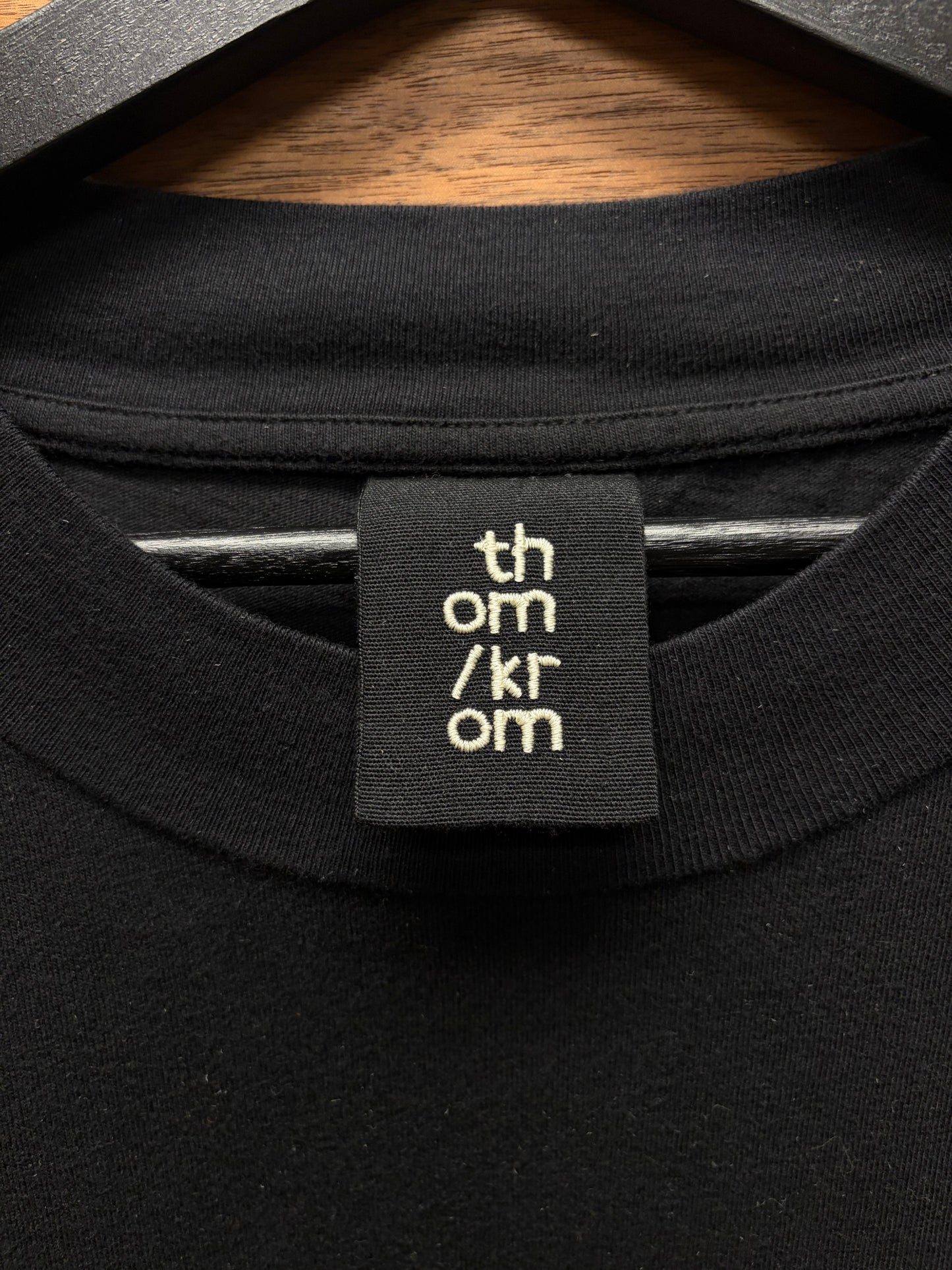Thom Krom Scar Stitch Black T-Shirt