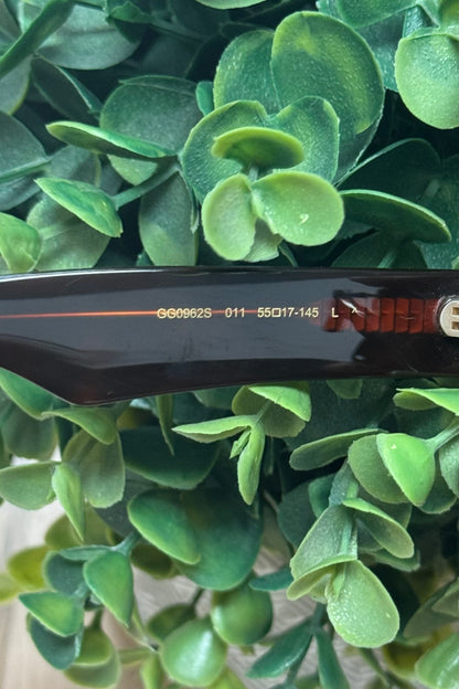 Gucci Brown Tint Square Frame Retro Sunglasses