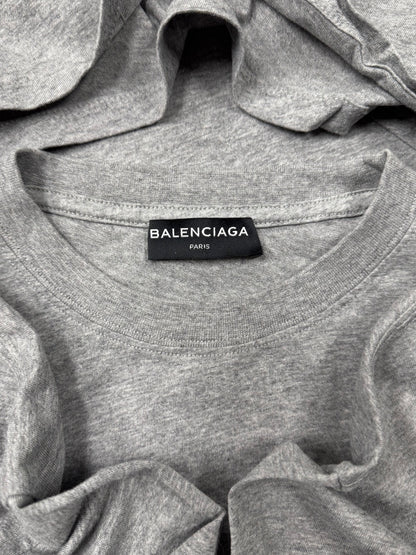 Balenciaga ‘Archetype’ Logo Grey T-Shirt