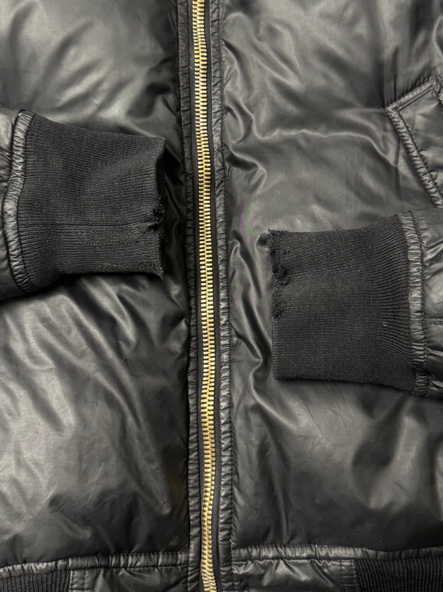 Rick Owens ‘Goose Down’ Padded MA-1 Black Bomber Jacket