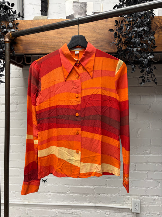 SS1996 Alexander McQueen ‘Flames’ Silk Shirt