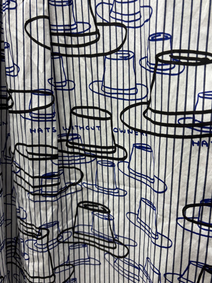 2021 Comme Des Garçons Homme Deux ‘Hats Without Owners’ Pinstripe Shirt