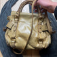 Miu Miu Mini Golden Brown Leather Crossbody/Top Handle Bag