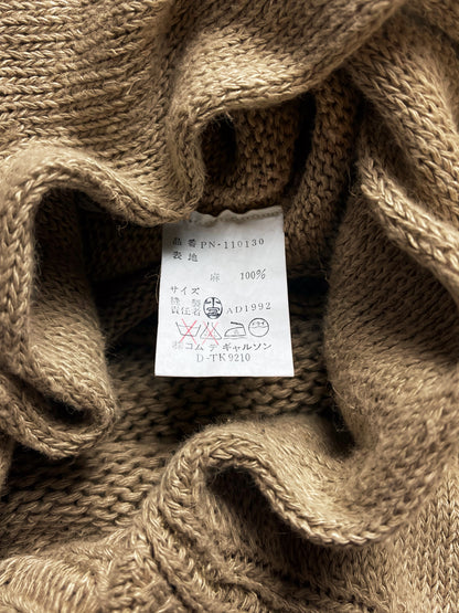 Spring Summer 1991 Comme Des Garcons Homme Plus Asymmetric Loose Knit Sweater