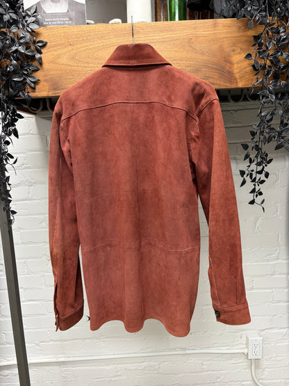 Our Legacy ‘Rustic Orange’ Suede Overshirt Jacket