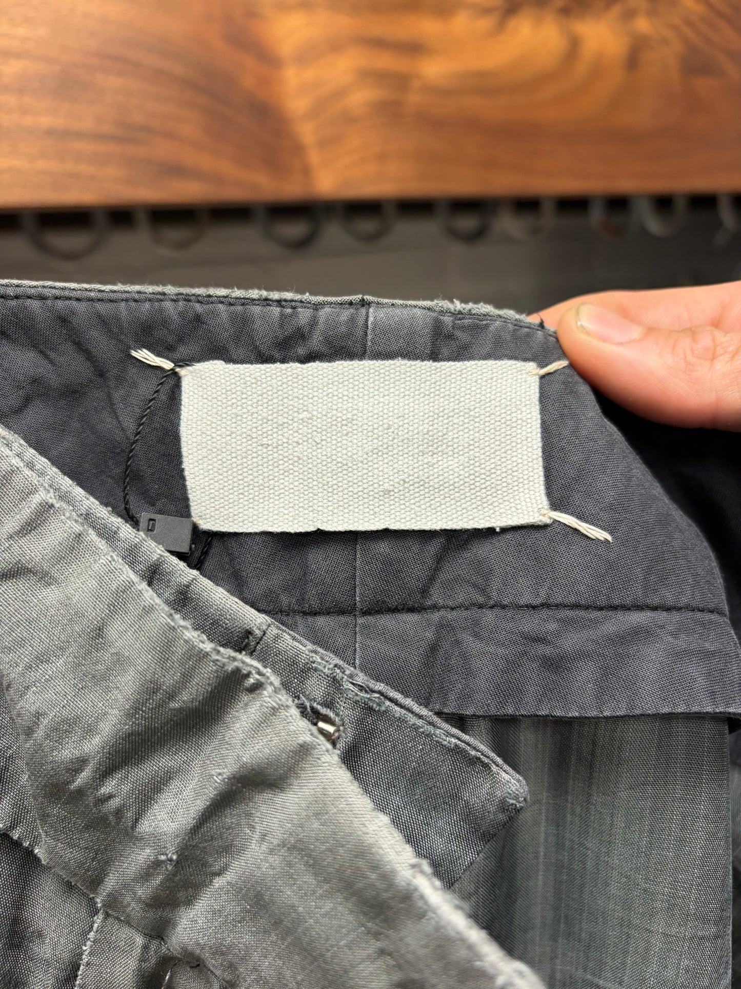 Vintage 90s Maison Margiela Blank Tag Wide Leg Trousers