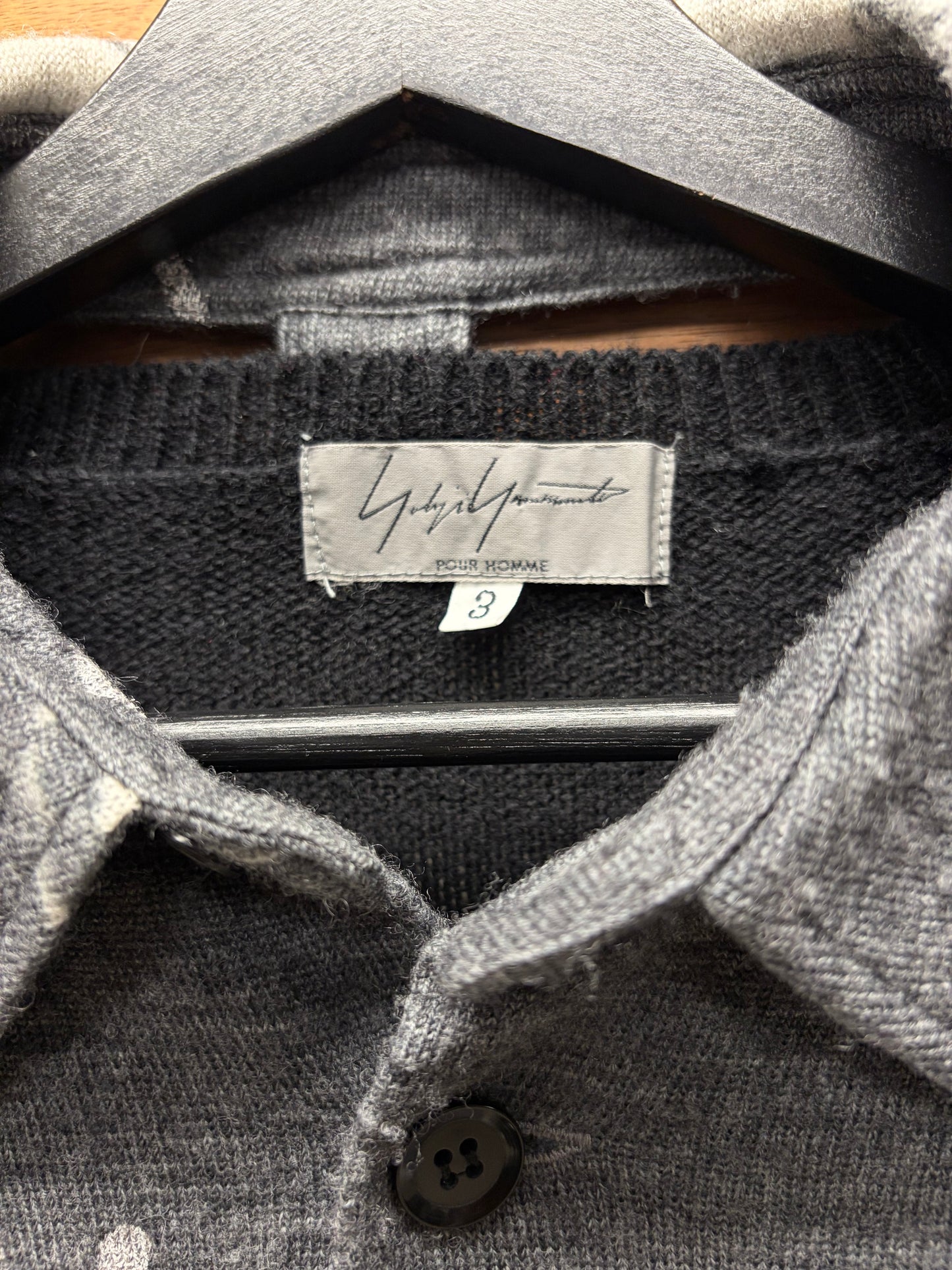 AW2007 Yohji Yamamoto x Shotaro Ishinomori ‘Cyborg 009’ Wool Knit Polo