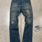 Kapital Bootcut ‘Sashiko’ Repaired Blue Flared Denim