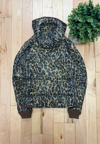Hysteric Glamour Leopard Print Down Filled Puffer Jacket