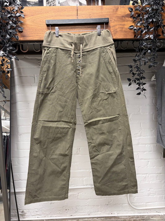Kapital Brown Canvas ‘Nouvelle’ Wide Leg Drawstring Pants
