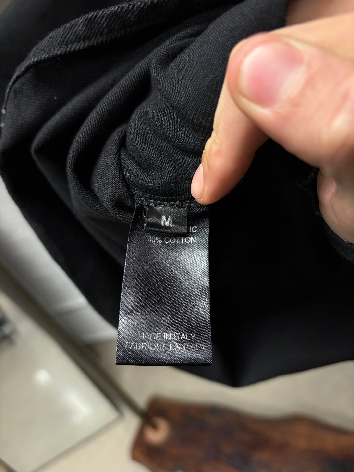 SS2019 Vetements ‘Forgive Us’ Distressed Denim Shirt