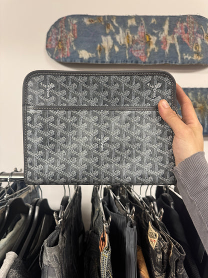 Goyard ‘Jouvence’ Grey Monogram Toiletry Bag