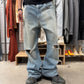 2021 Acne Studios ‘Dirt Wash’ Blue Flared Cut Denim