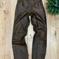 Vintage 1990s Jean Paul Gaultier Dark Brown Calfskin Leather Pants