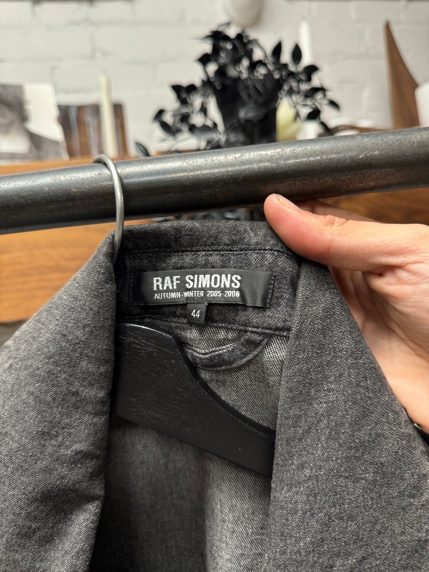 AW2005 Raf Simons ‘History of My World’ Denim Biker Jacket