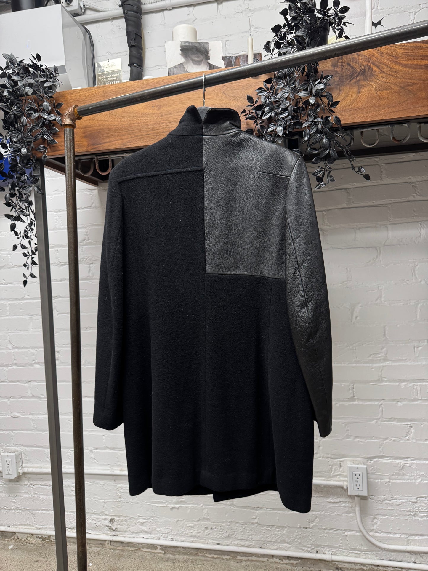 AW2002 Yohji Yamamoto ‘Mainline’ Deerskin/Cashmere Split Coat