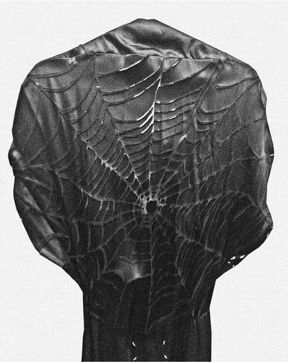 AW2007 Maison Martin Margiela Black Silk ‘Spiderweb’ Cocoon Top