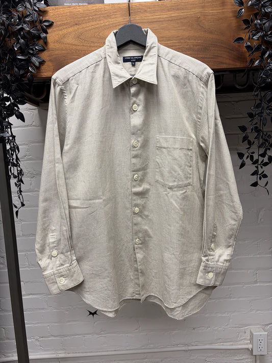 2005 Comme Des Garçons Homme Cream/Pinstripe Button Up Shirt