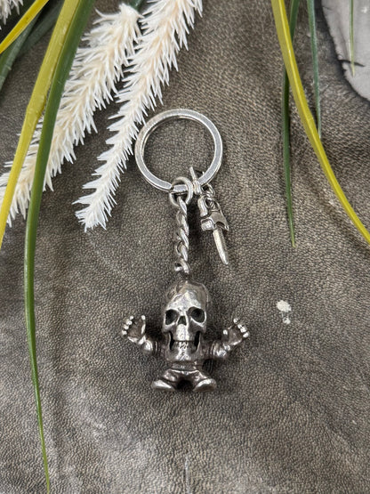 Chrome Hearts x Foti ‘Harris Teeter’ Skull & Dagger Keychain