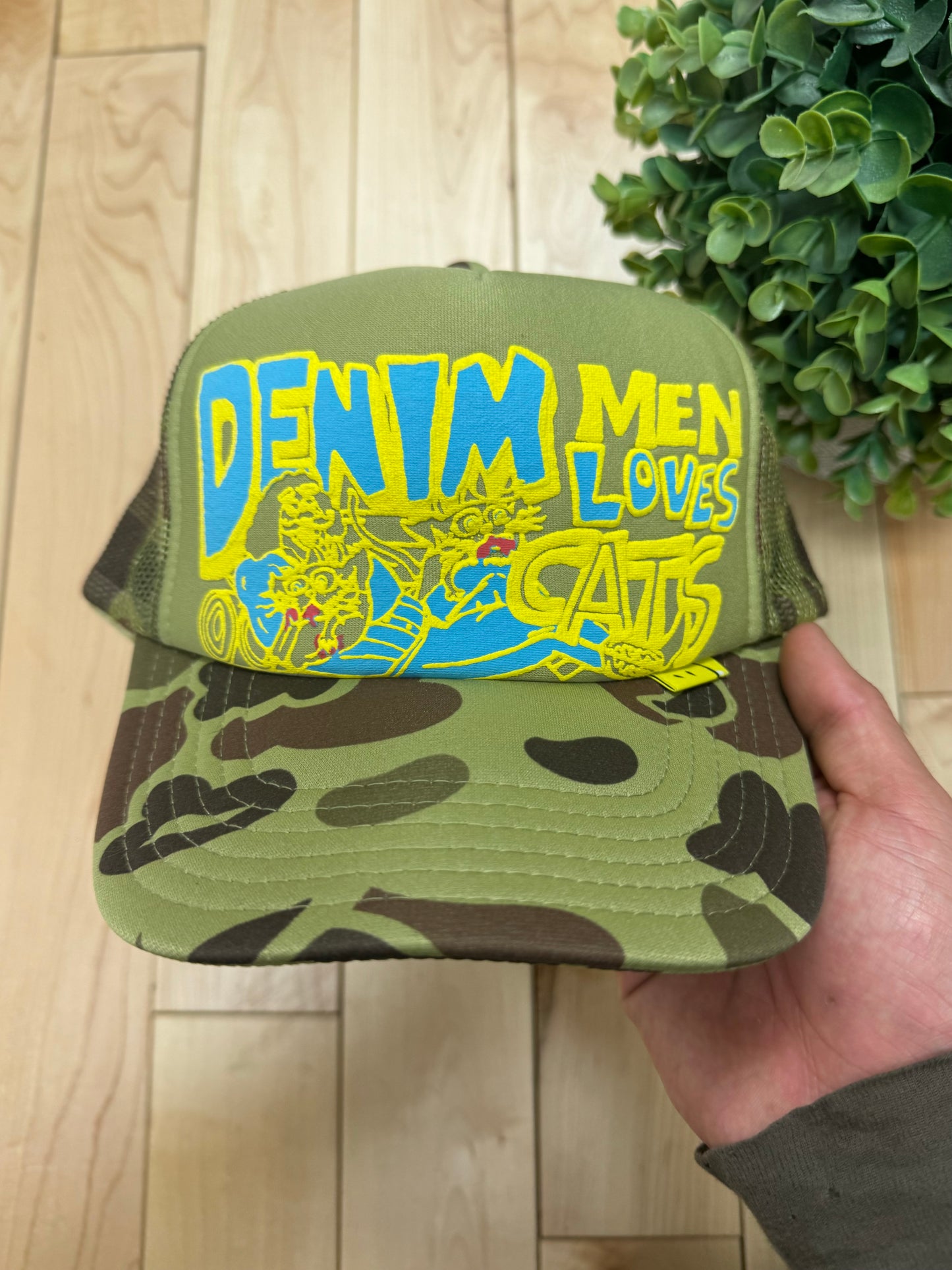 Spring Summer 2024 Kapital Kountry Camo Mesh Trucker Hat