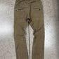 Balmain Brown Zip Cargo Pocket Denim