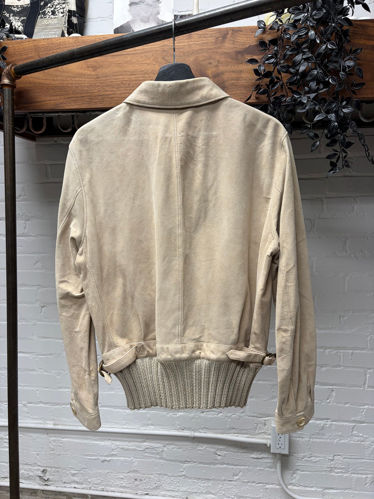 SS2007 Alexander McQueen Tan Suede Hunting Jacket