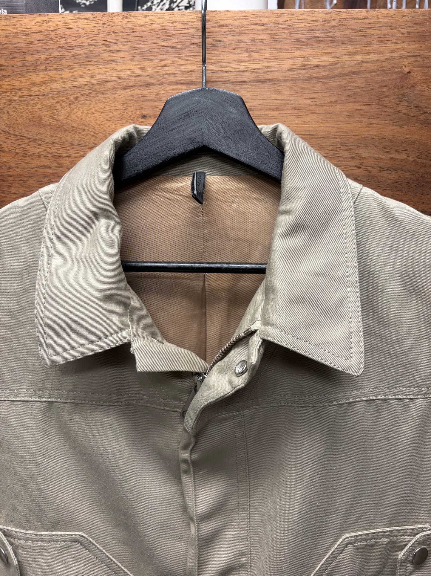 SS2008 Dior Homme ‘Untitled’ Cropped Tan Denim Jacket