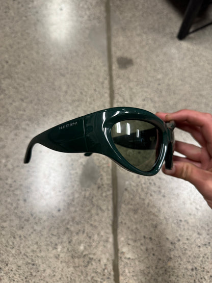 Balenciaga ‘Cat Eye’ Green Sunglasses