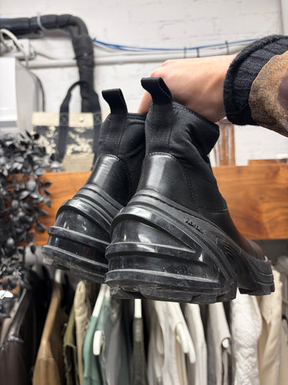 1017 Alyx 9SM Black Calf Leather ‘SKX’ Vibram Sole Ankle Boots