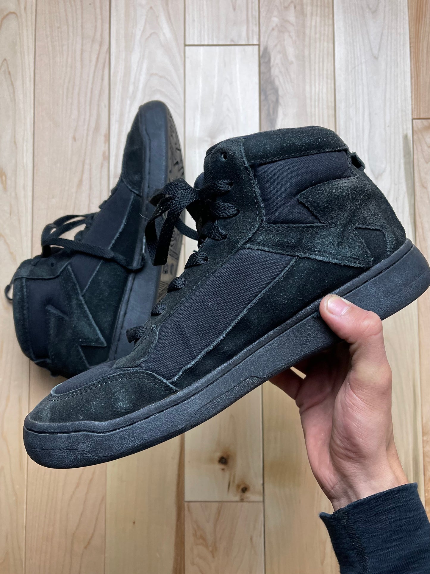 Bape 88Sta Triple Black High Top Sneakers