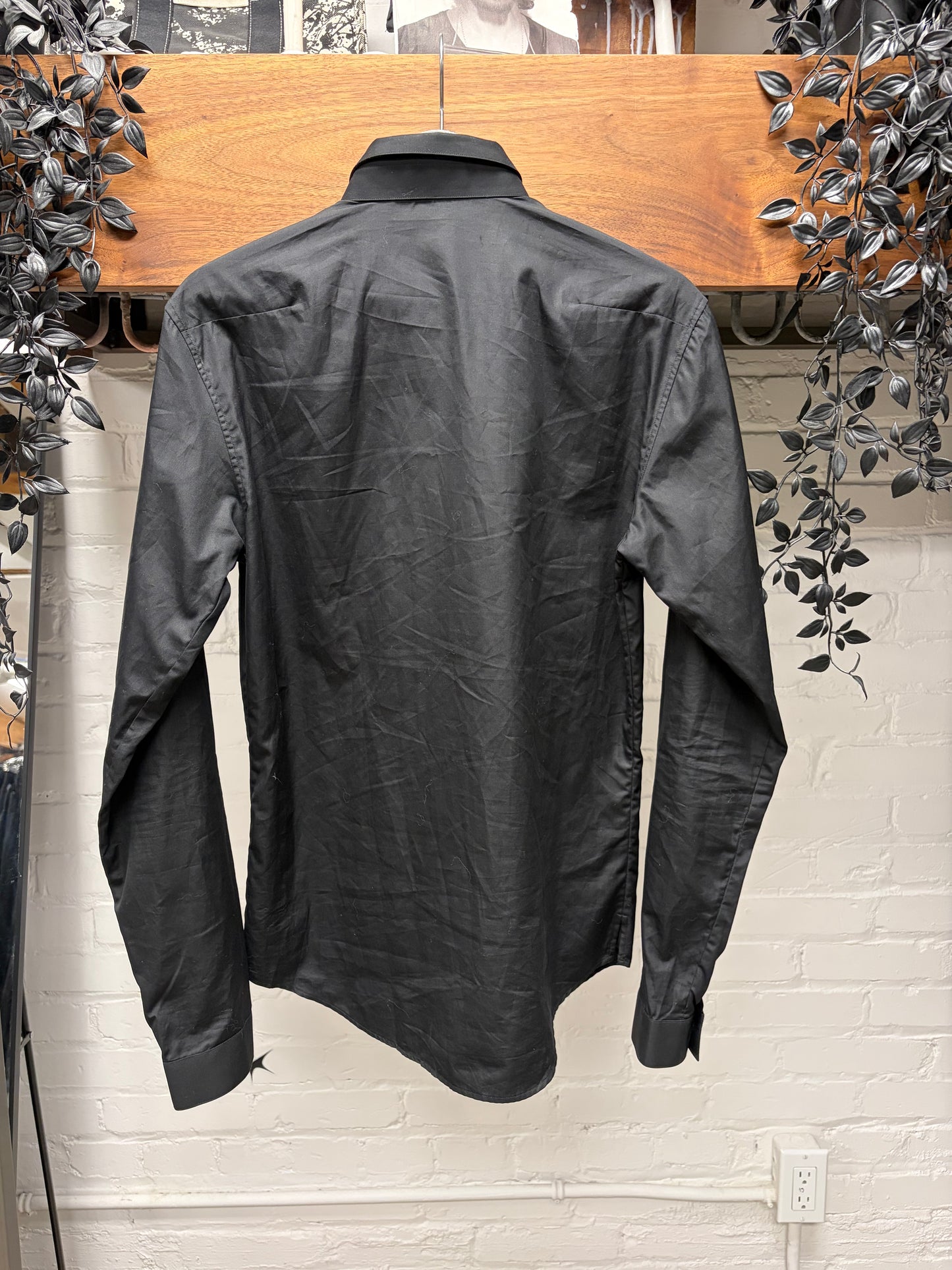 Dior Homme Basic Black Button Down Shirt