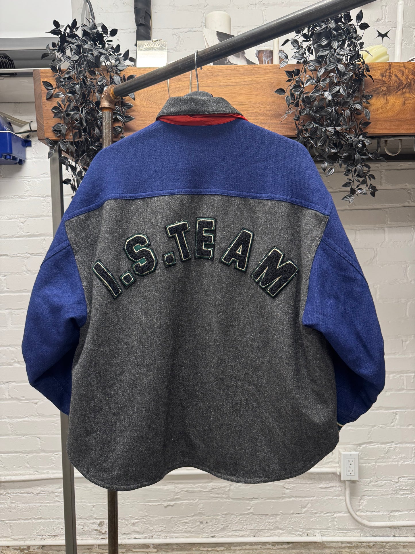 1984 Issey Miyake ‘I.S. Team’ Sport Logo ‘Ski-Binding Closure’ Varsity Jacket
