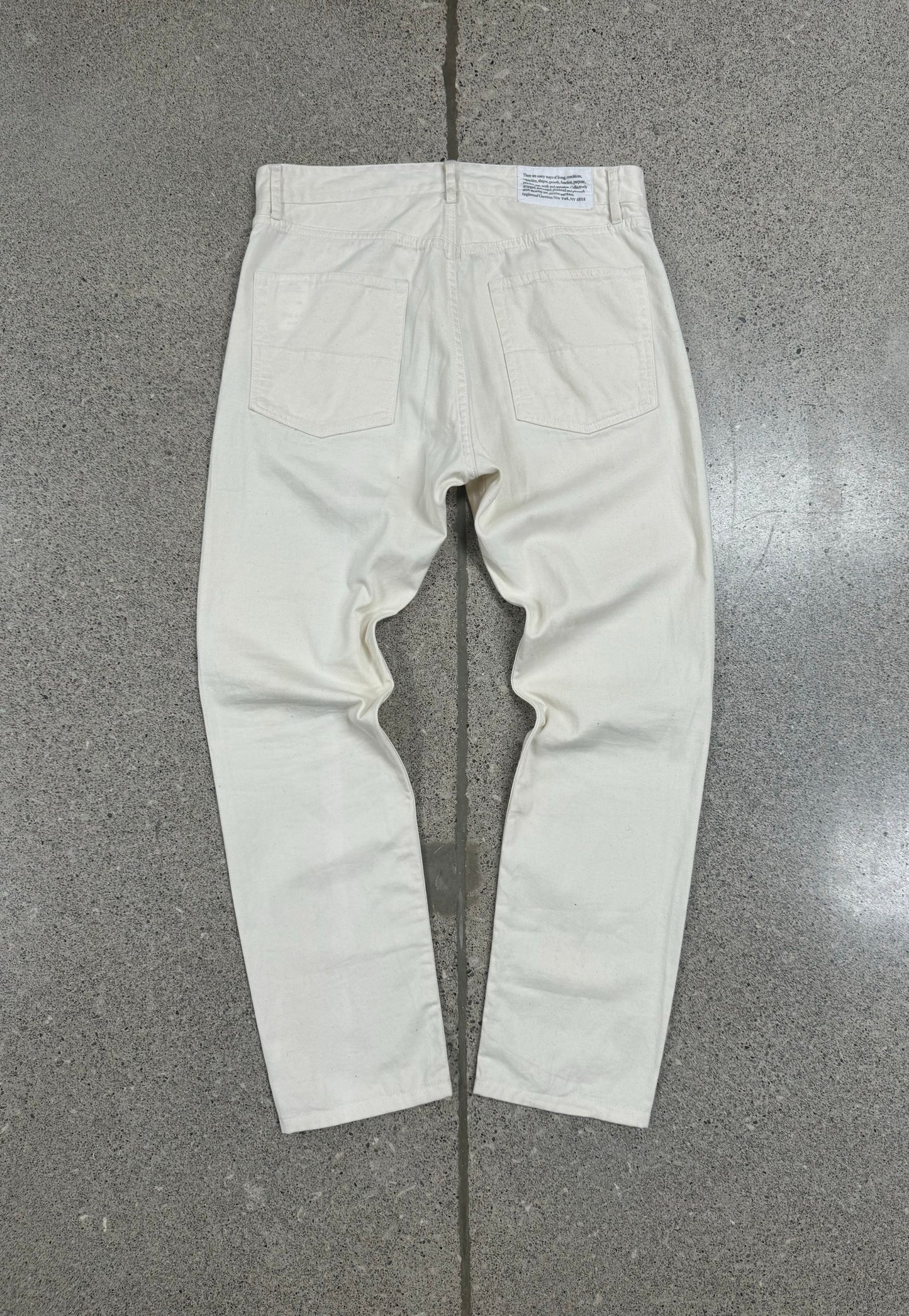 Engineered Garments White Bootcut Denim