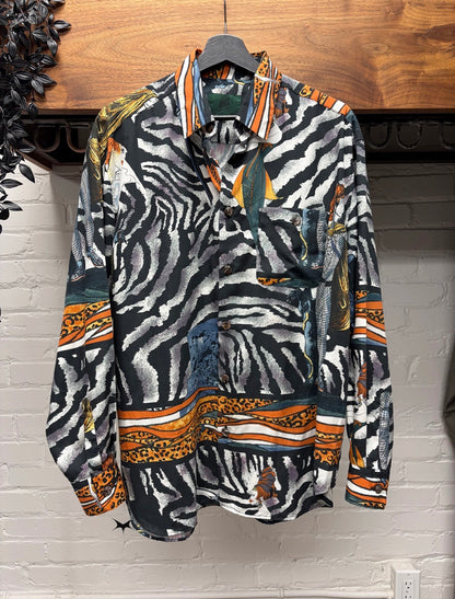 Vintage Jean Paul Gaultier ‘Mixed Art Collage’ Button Up Shirt