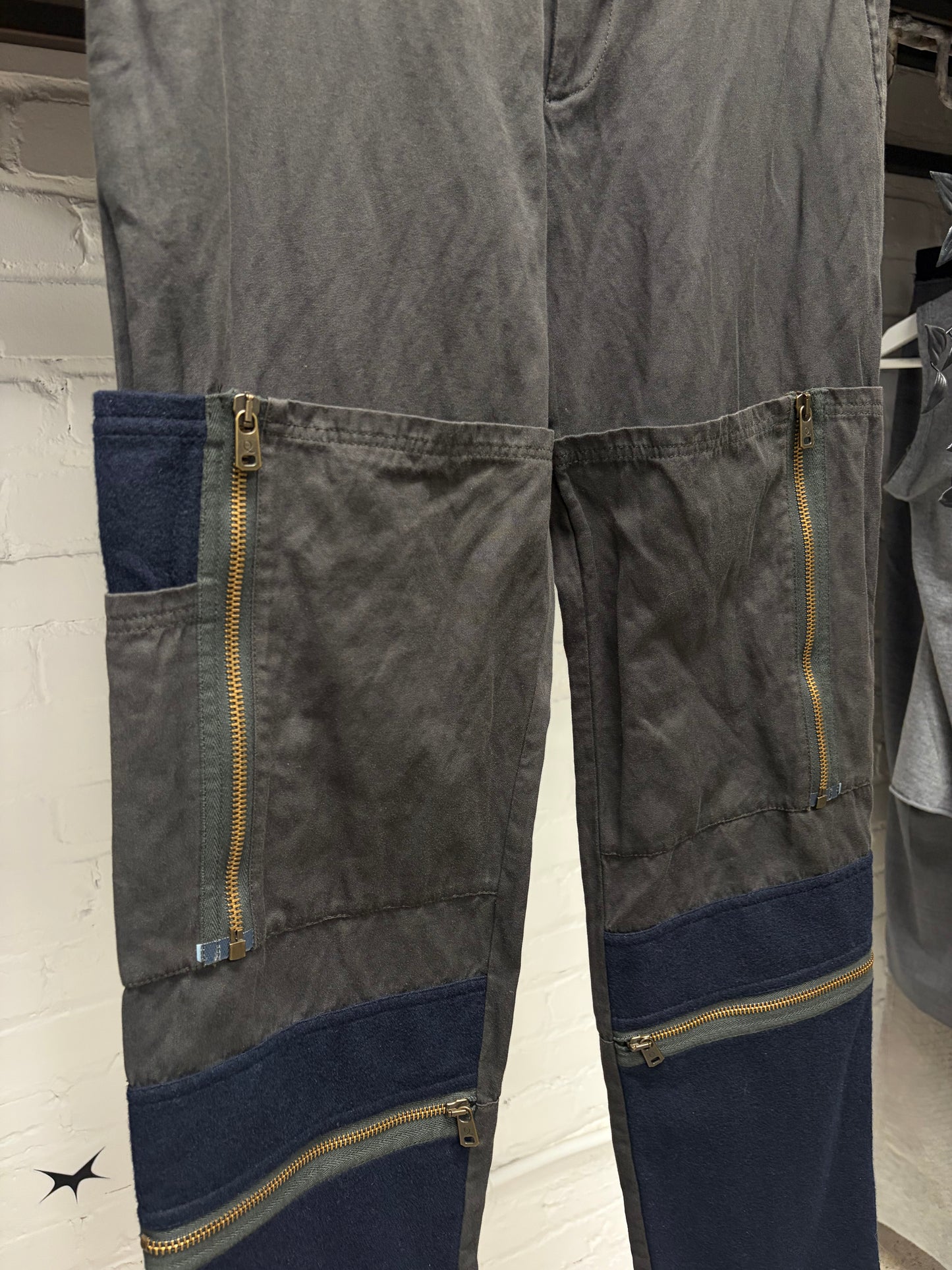 2012 Alexander McQueen Patchwork Panelled Cargo Pants