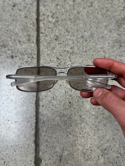 2000s Prada ‘Clear Frame’ Rectangular Sunglasses