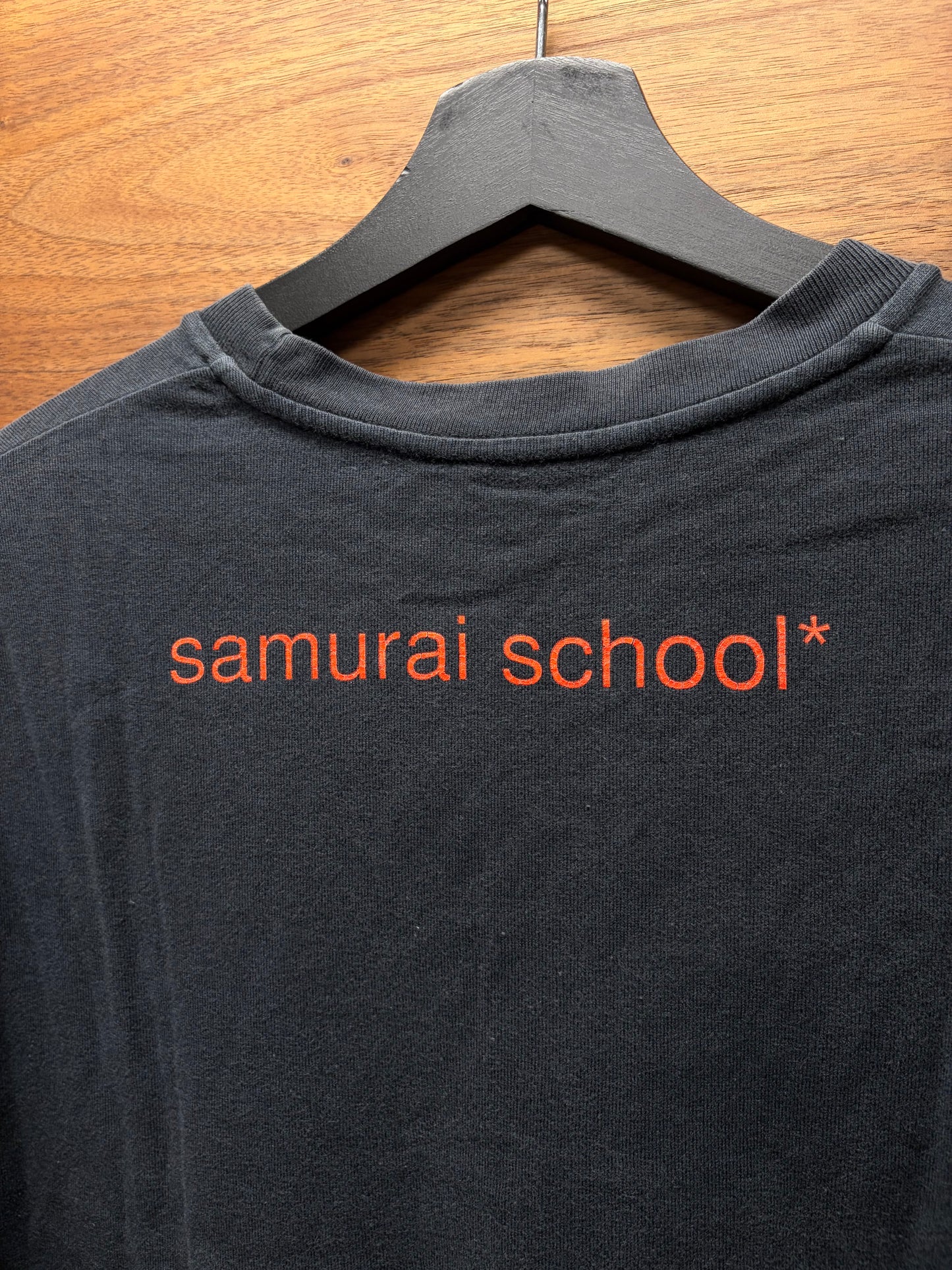 2000s Undercover ‘Samurai School’ Faded Black T-Shirt