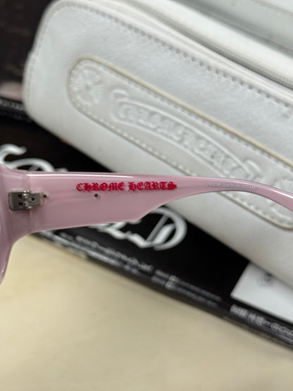 Chrome Hearts ‘Sweet Young Thang’ Pink/Silver Oval Sunglasses