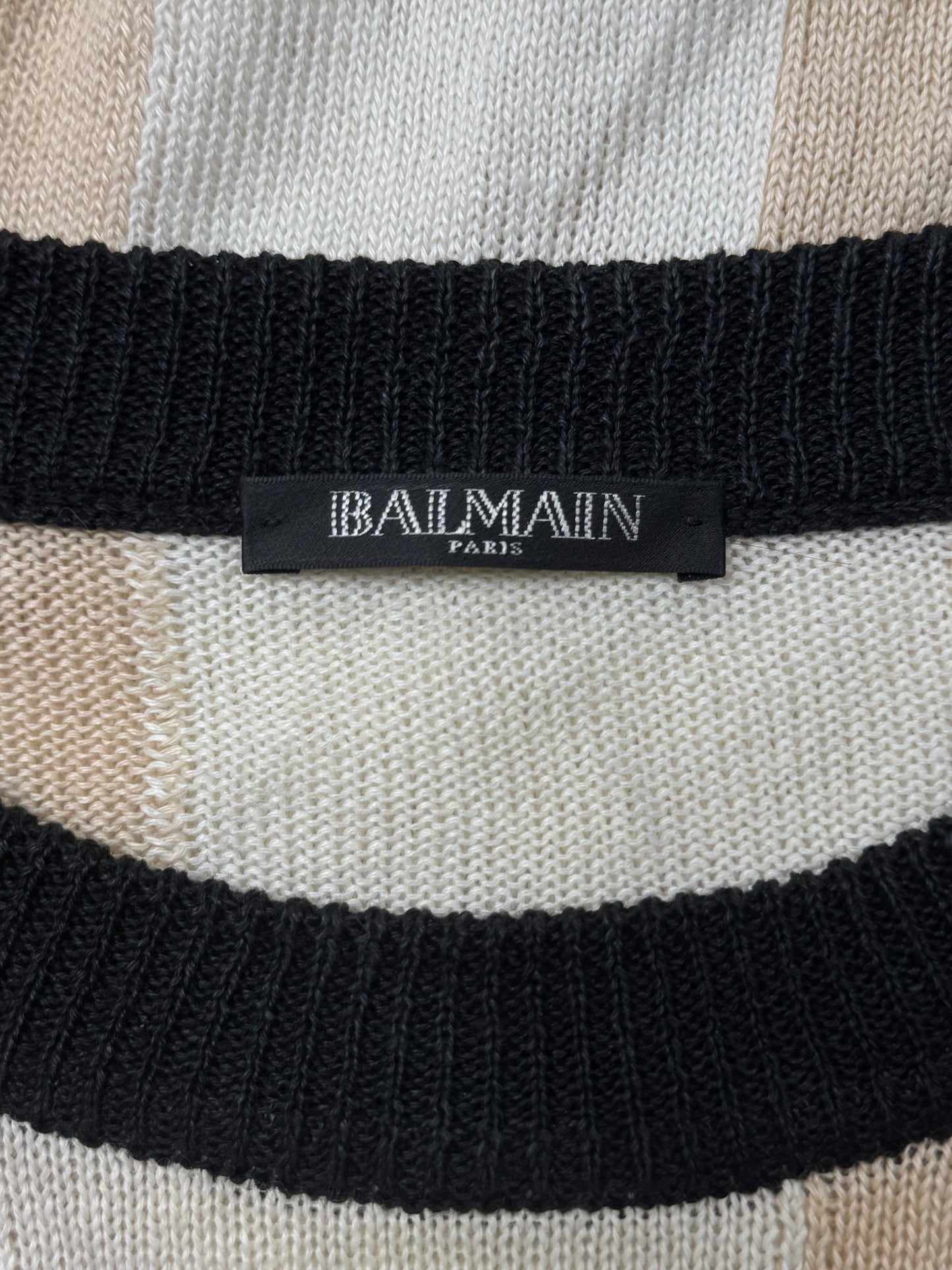 SS2010 Balmain ‘Union Jack’ Distressed Flag Knit Sweater
