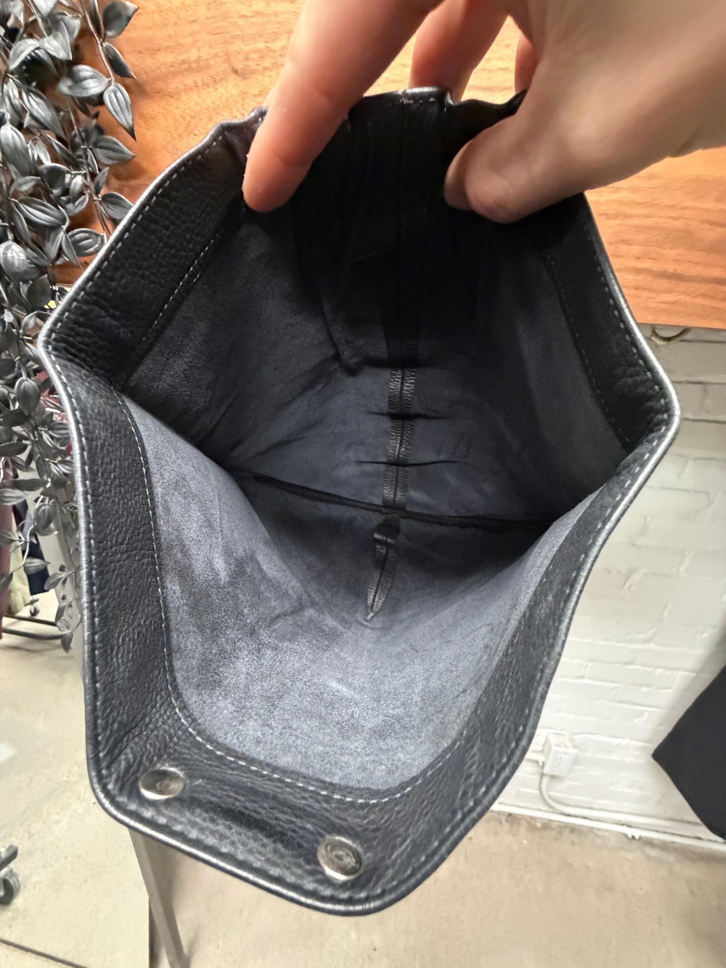 Vintage Chrome Hearts Leather Scroll Logo Biker Skull Cap