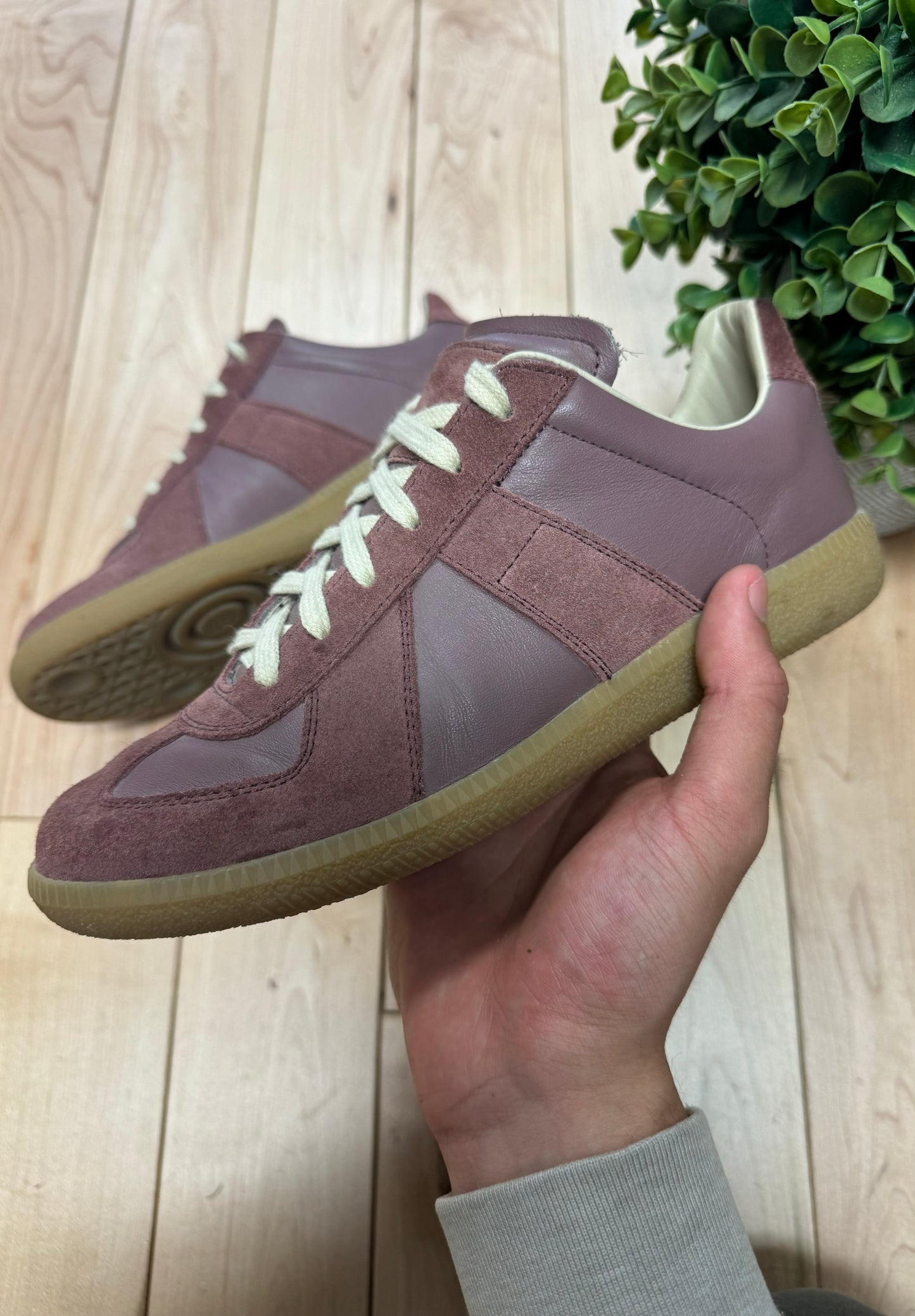 Maison Margiela GAT Clay Red/Gum Low Top Sneakers