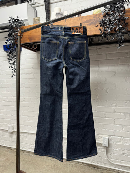 Kapital Raw Blue Flared Leg ‘Bell Bottom’ Denim