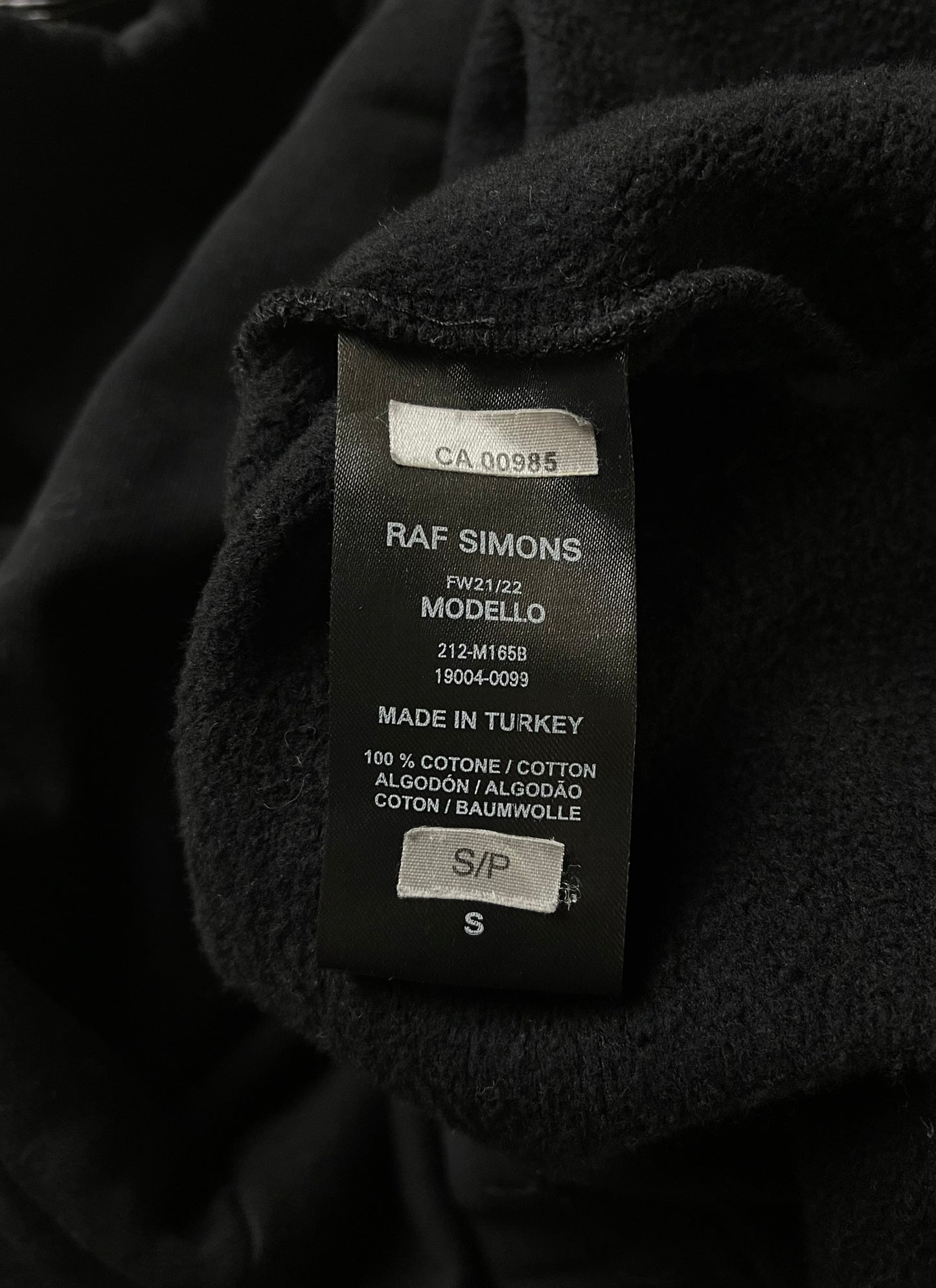 Autumn Winter 2022 Raf Simons ‘Synchronicity’ Graphic Hoodie