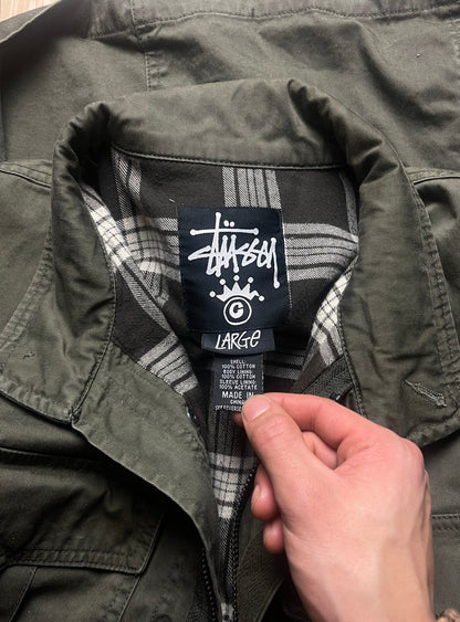 2000s Stussy M-65 Wool Lined Military Jacket